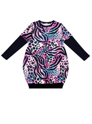 Denokids Sukienka "Allover Leopard" w kolorze jasnoróżowym