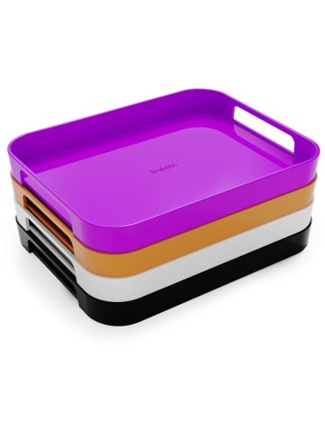 Trebonn Tablett in Lila - (B)31,1 x (H)3,5 x (T)24,6 cm