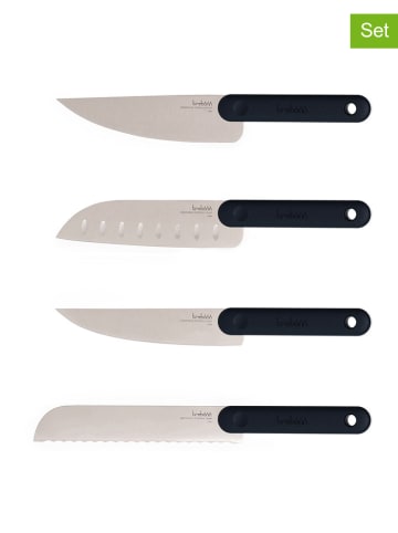 Trebonn 4-częściowy zestaw noży w kolorze czarnym
