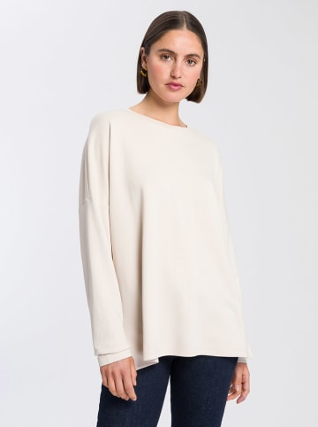 Cross Jeans Koszulka w kolorze kremowym