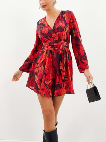 Milan Kiss Jurk rood/zwart