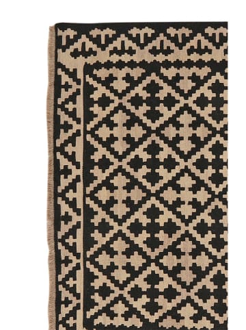 Rugtales Wełniany dywan w kolorze kremowo-czarnym