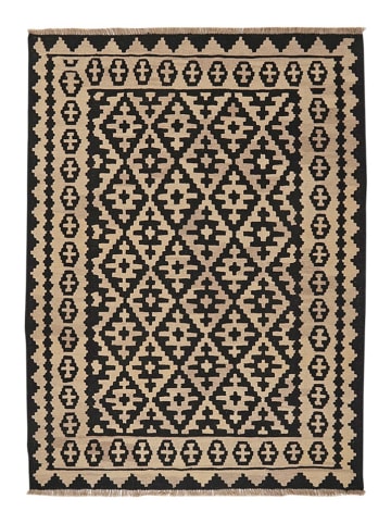 Rugtales Wełniany dywan w kolorze kremowo-czarnym