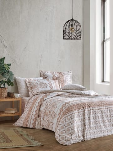 Elizabed Renforcé beddengoedset wit/beige