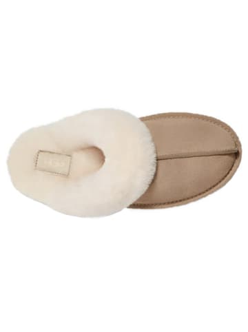 UGG Lammfell-Hausschuhe "Scuffette II" in Hellbraun