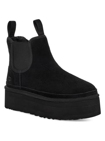 UGG Chelseaboots met lamsvacht "W Neumel Platform Chelsea" zwart