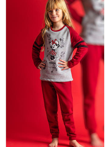 Disney Pyjama in Hellgrau/ Rot