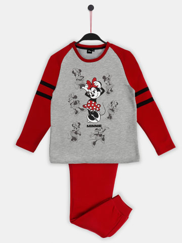Disney Piżama w kolorze jasnoszaro-czerwonym