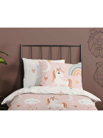 Pure Microvezel beddengoedset "Aina" lichtroze/meerkleurig