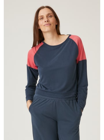 Naturana Sweatshirt donkerblauw/roze