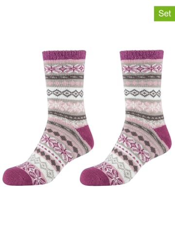camano 2-delige set: sokken paars