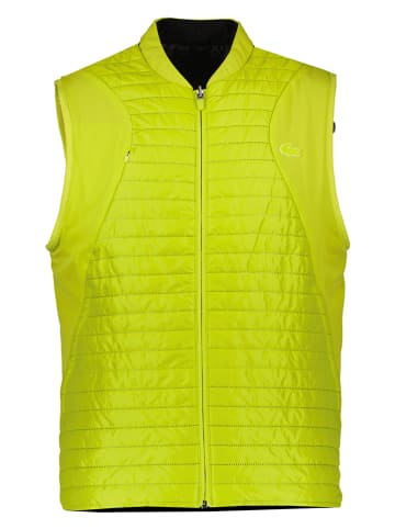 Lacoste Doorgestikte bodywarmer limoengroen/zwart