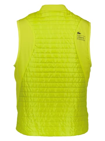 Lacoste Doorgestikte bodywarmer limoengroen/zwart