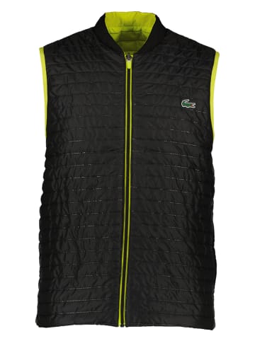 Lacoste Doorgestikte bodywarmer limoengroen/zwart
