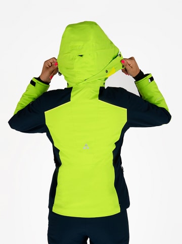 Fischer Kurtka narciarska "Fleiding" w kolorze jaskrawozielono-granatowym