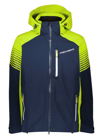 Fischer Ski-/ Snowboardjacke "Hocheck" in Dunkelblau/ Neongrün