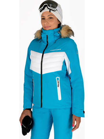 Fischer Ski-/ Snowboardjacke "Alpbach" in Türkis/ Weiß