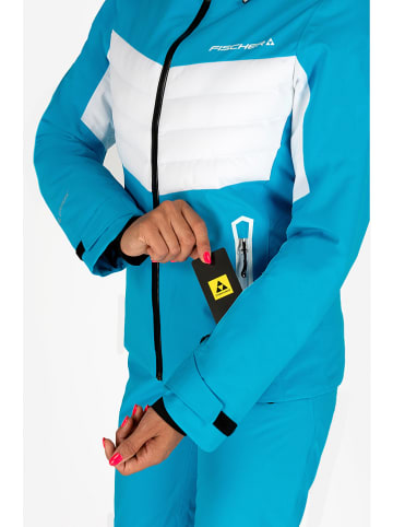 Fischer Ski-/ Snowboardjacke "Alpbach" in Türkis/ Weiß