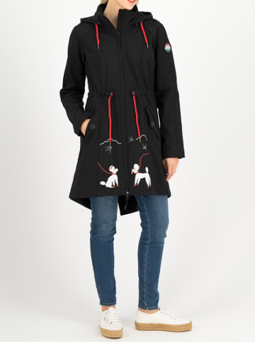 Blutsgeschwister Parka "Swallowtail Promenade" zwart/rood