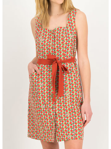 Blutsgeschwister Kleid "Chickpea Heart" in Rot/ Grün