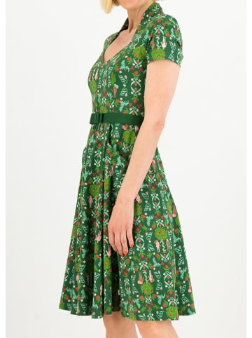 Blutsgeschwister Jurk "Gracious Allure" groen/rood