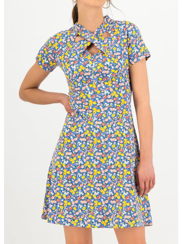 Blutsgeschwister Kleid "Secret Garden" in Blau/ Gelb