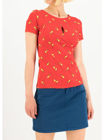 Blutsgeschwister Shirt "Fly Away with Me" in Rot/ Gelb