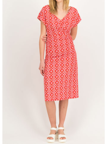 Blutsgeschwister Kleid "Clip Clap Croco" in Rot/ Rosa