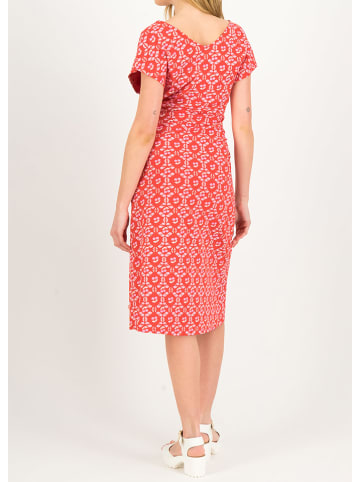 Blutsgeschwister Kleid "Clip Clap Croco" in Rot/ Rosa