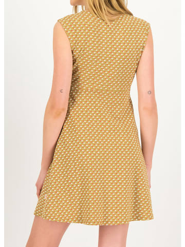 Blutsgeschwister Kleid "Hot Knot Petite" in Khaki/ Weiß/ Orange