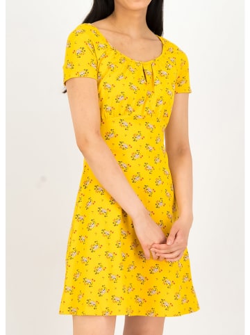 Blutsgeschwister Sukienka "Ducktales Romance" w kolorze żółto-białym