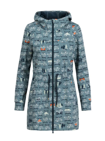 Blutsgeschwister Parka "Cosyshell Hooded" blauw/wit