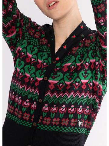 Blutsgeschwister Vest "Happy Heritage" zwart/groen/rood