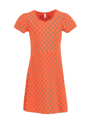 Blutsgeschwister Kleid "Herzchen und Keulchen" in Orange/ Creme