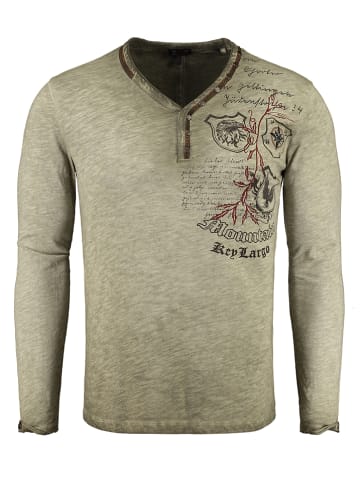 KEY LARGO Longsleeve "Mountain" in Khaki