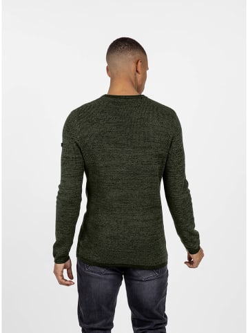 KEY LARGO Sweter "Forest" w kolorze oliwkowym