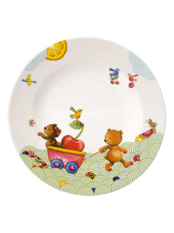 Villeroy & Boch Kinderteller "Hungry Bear" in Weiß - Ø 21,5 cm