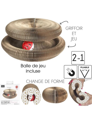 The Concept Factory Kattenspel lichtbruin - (H)11,5 x Ø 24 cm