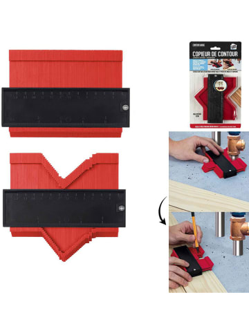 The Concept Factory Contourmeter rood - (L)14,5 x (B)10,5 cm