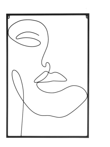 The Concept Factory Wanddecoratie zwart - (L)90 x (B)60 cm