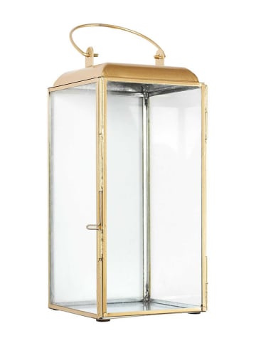 The Concept Factory Lantaarn goudkleurig - (B)15 x (H)35 x (D)15 cm