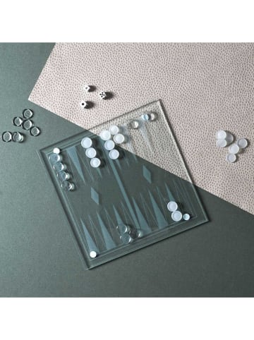 The Concept Factory Backgammon-Spiel in Transparent - (L)25 x (B)25 cm