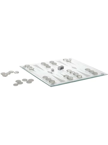 The Concept Factory Backgammon-Spiel in Transparent - (L)25 x (B)25 cm