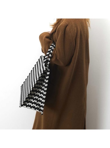 The Concept Factory Henkeltasche in Schwarz/ Weiß - (B)42 x (H)32 x (T)16 cm