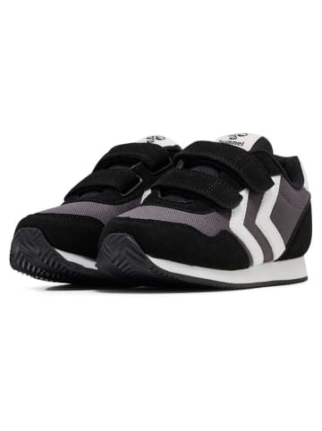 Hummel Sneakersy "Reflex Double Multi Jr" w kolorze antracytowo-czarnym