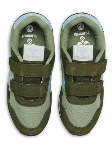 Hummel Sneakersy "Reflex Double Multi Jr" w kolorze oliwkowo-zielonym