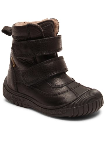 bisgaard Leder-Winterboots in Schwarz