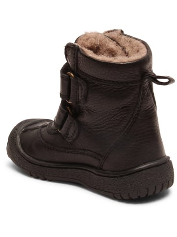 bisgaard Leder-Winterboots in Schwarz