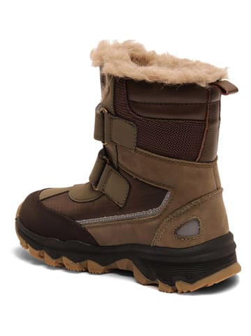 bisgaard Leder-Winterboots in Khaki