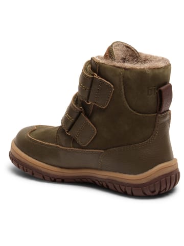 bisgaard Leder-Winterboots in Khaki